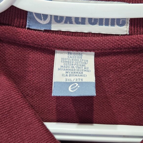 NWT Men’s Burgundy Golf Shirt – Size 3XL - Picture 3 of 5